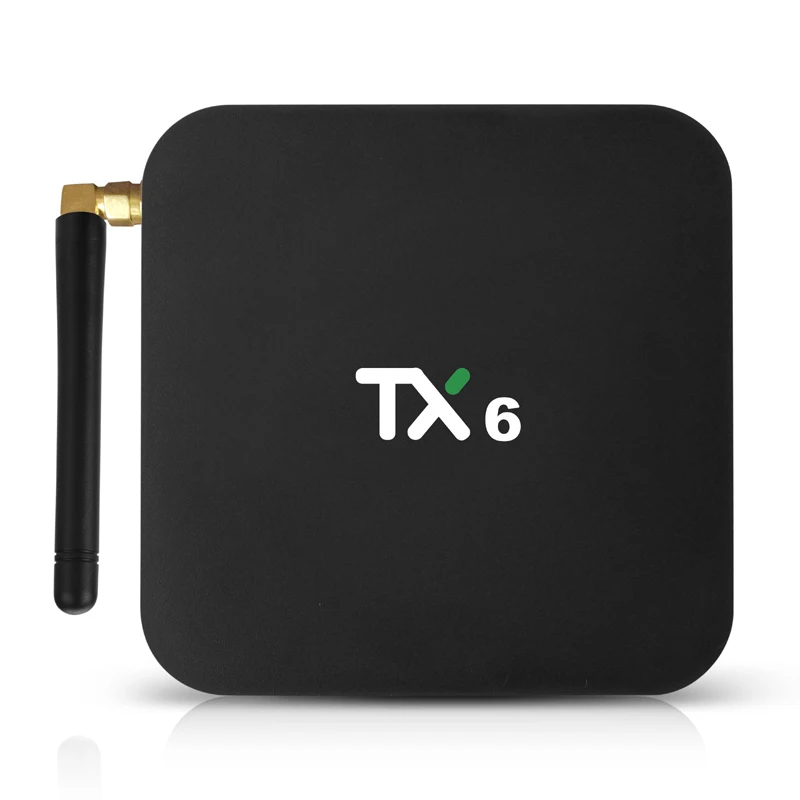 Antenna Android Smart TV Box 4GB RAM 32GB ROM Dual Band Wifi 2.4G/5G Allwinner H6 Quad Core 4K Streaming Media Player Bluetooth