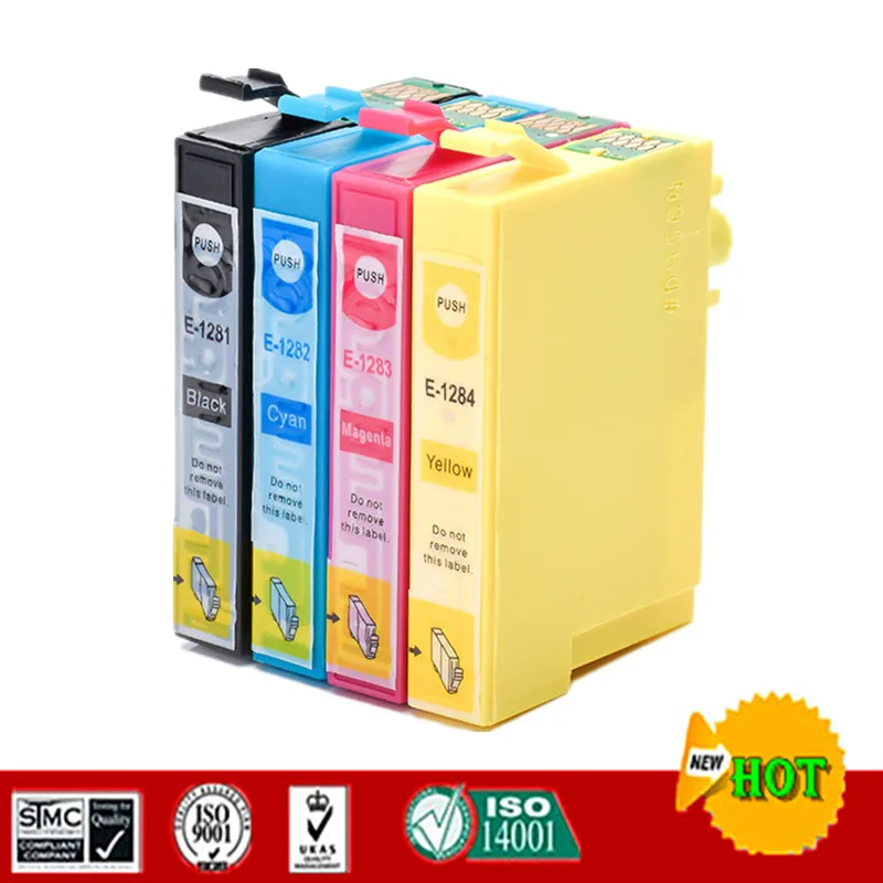 Совместимые чернильные картриджи для T1281 T1282 T1283 T1284 подходят Epson S22 SX125 SX130 SX230 SX235W