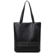 2017 neue Ankunft Herbst Tasche Große Größe Frauen Schulter Tägliche Vintage Frauen Umhängetasche Kausalen Nietbeutel 637