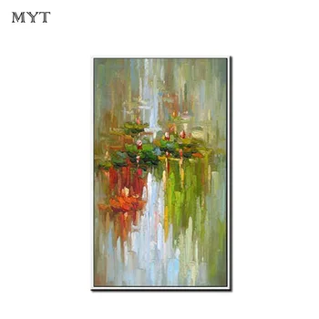 

HOT Sale Original Artist Handmade Modern Home Decor Wall Art Picture Abstract lakeside scenery for living room bedroom no framed
