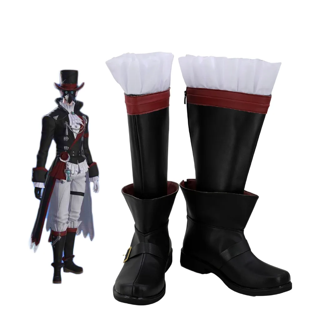 Final Fantasy 14 Plague Bringer's Shoes Cosplay Boots Custom Made Any Size | Тематическая одежда и униформа