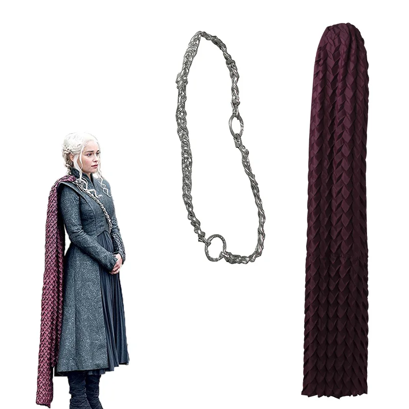 

Daenerys Targaryen Cosplay Cloak Tippet Accessories Game of Thrones Season 7 Fancy Props Halloween Cloak Adult Women Christmas