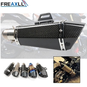 

51-61mm Modified Motorcycle Exhaust Pipe Muffler Carbon Fiber Exhaust Pipe For Yamaha MT09 MT10 MT07 Tmax 500 Tmax 530 KTM RC