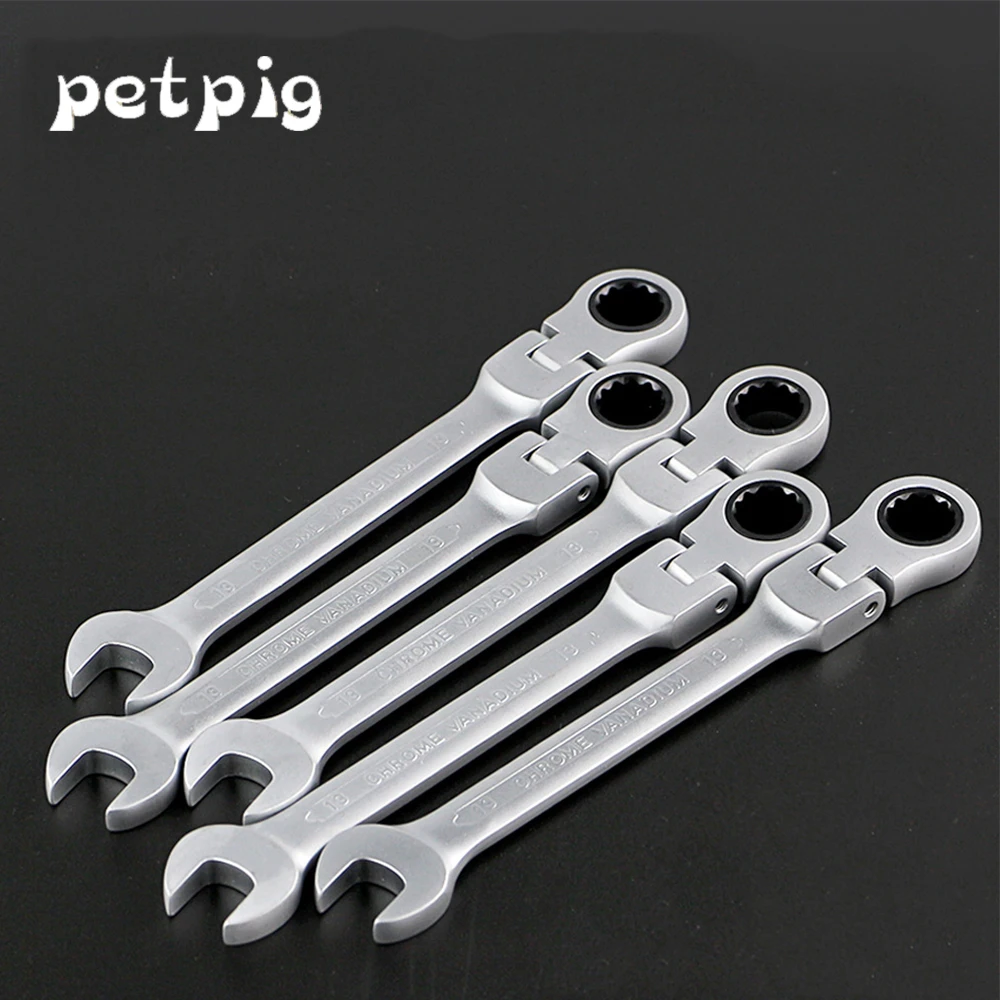 10PCS Ratchet Spanner Combination Ratcheting Flexible Head Tool Gear Wrench Set 10PCS Ratchet Spanner Combination Ratcheting Flexible Head Tool Gear Wrench Set