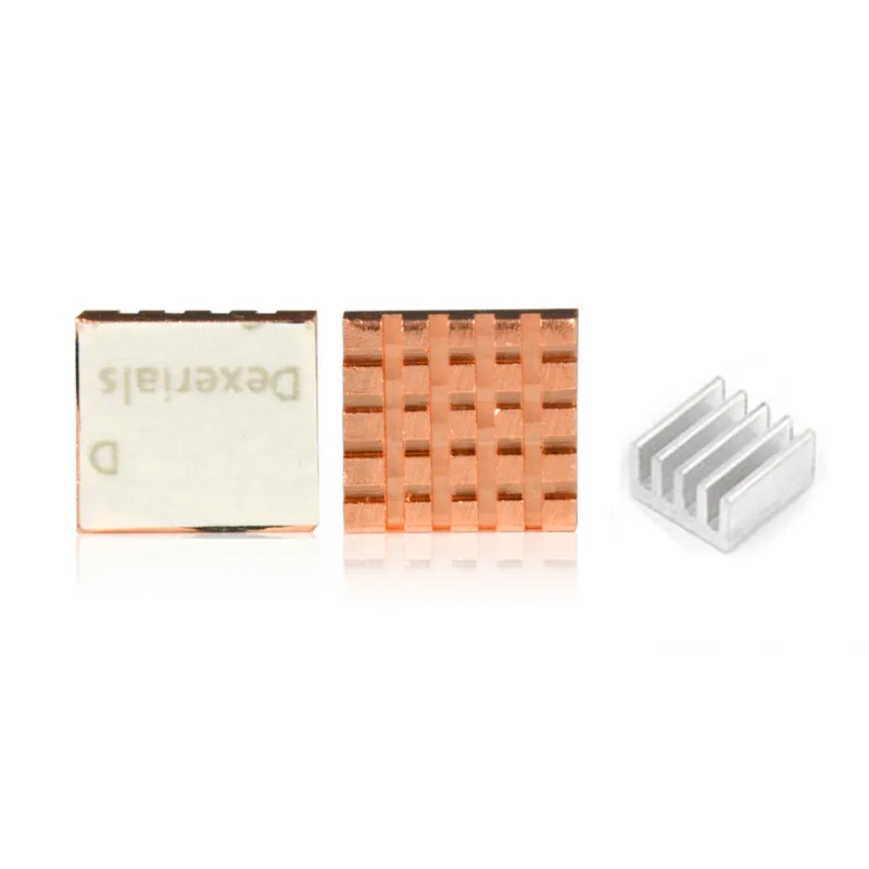 

Premium 3pcs CPU RAM LAN Copper Heatsink Cooler Pad Kit for Raspberry Pi 3,Pi 2,Pi Model B+, Raspberry Pi A A+ Radiator Cooling