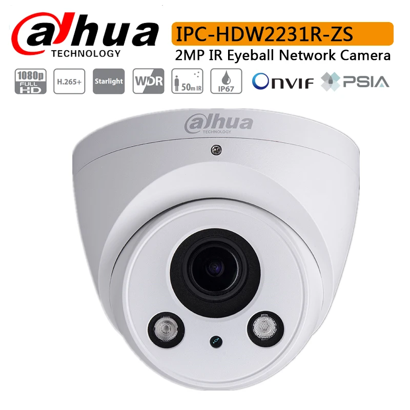 Оригинальный Dahua IPC-HDW2231R-ZS 2MP ИК глазного яблока сетевая камера с Макс светодиодов