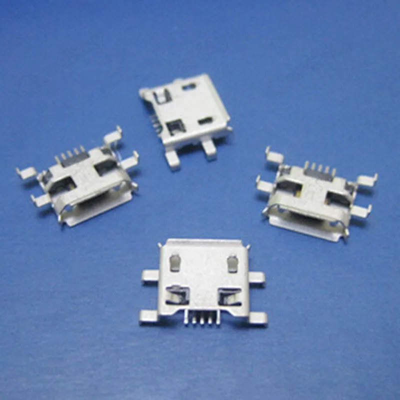 MICRO USB гнездо 5 Pin Shen Plate Тип обжимной Samsung Andriod разъем для телефона | Обустройство