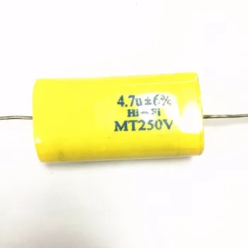 

10pcs 4.7uf 250V Polypropylene Capacitor / Axial Audio Capacitor 250V 4.7uF