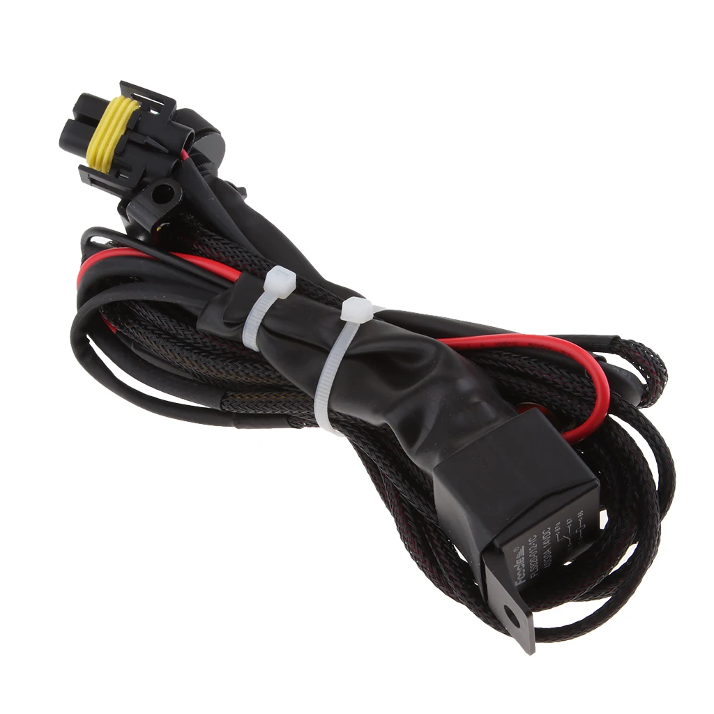 Motorcycle Front Driving Aux Light Fog Lamp Switch Cable Wire For BWN