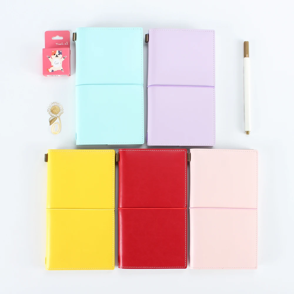 Macaron new renewable leather travel notebook,fine portable traveler journal diary planner notebooks stationery Macaron new renewable leather travel notebook,fine portable traveler journal diary planner notebooks stationery