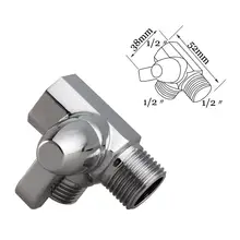 Valve de dérivation de pomme de douche à 3 voies pour douchette à main/bidet de toilette, adaptateur en T G1/2 pouces