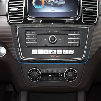 

Car Styling Center Console Air Conditioning CD Panel Decoration Sticker Trim For Mercedes Benz ML X166 GLE W166 GL GLS