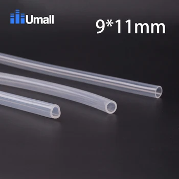 

9*11mm Food Grade FDA Silicone Tube Hose Pipe Soft Transparent Resistance Tasteless Non-toxic Low Temperature Resistance 10M