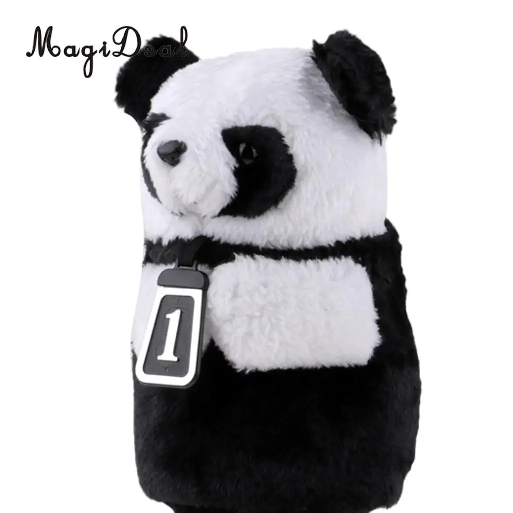 MagiDeal 2Pcs/Set Animal Sports Golf Driver Wood Head Cover - Dog + Panda Headcover Accessories