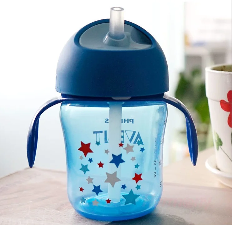 AVENT соломенная чашка Питьевая чашка 9-12 oz/260 ml-340 ml 12m+/18 m - Цвет: 12m