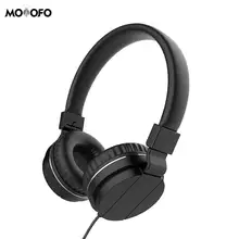 Portable 3 5mm Foldable Over Ear Headphone Wired Lightweght Cord Earphones for Phones PC MP3 MP4 Player and More