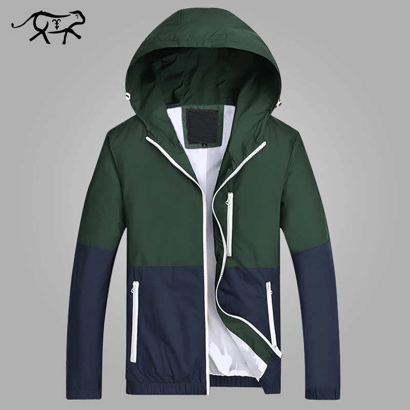

2018 New Style Jacket Men Spring Fashion Slim Coats Hooded Jackets Men Clothing Thin Coats Outwear Casual Coats for male M-3XL
