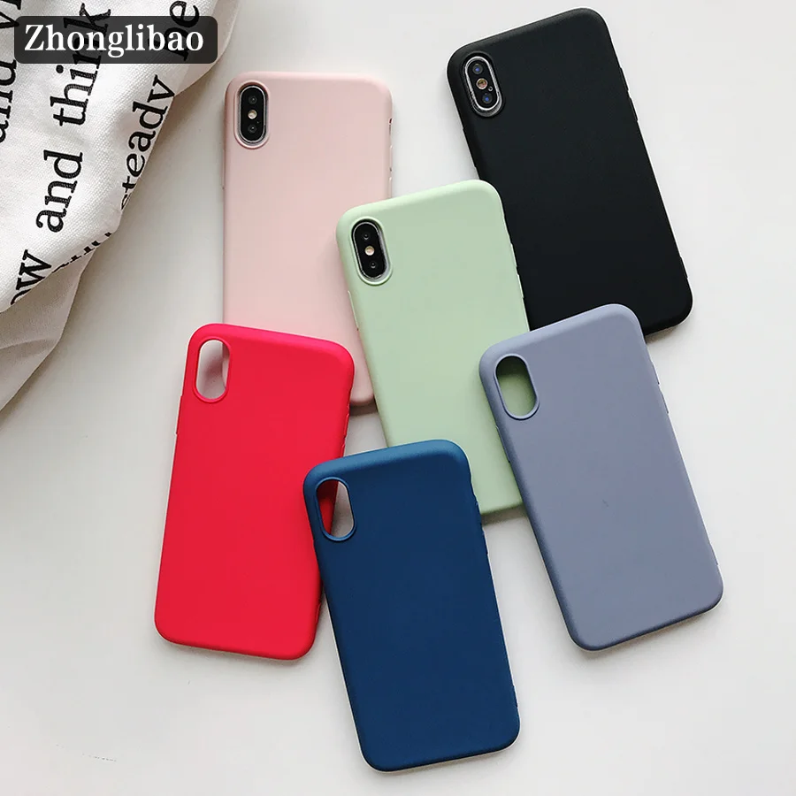 Мягкий официальный силиконовый чехол карамельных цветов для Iphone 8 7 6 6s Plus
