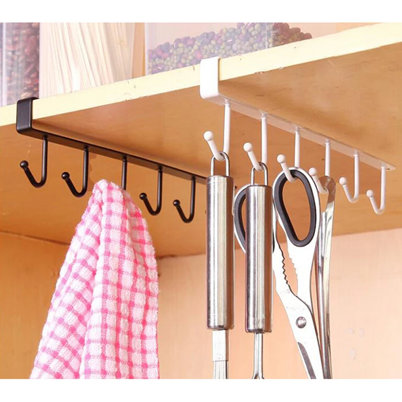 Подвесные крючки для кухонного шкафа, стойка для хранения салфеток, шкаф, чашка, плита, держатель для хранения полотенец, вешалка для посуды, ванной комнаты