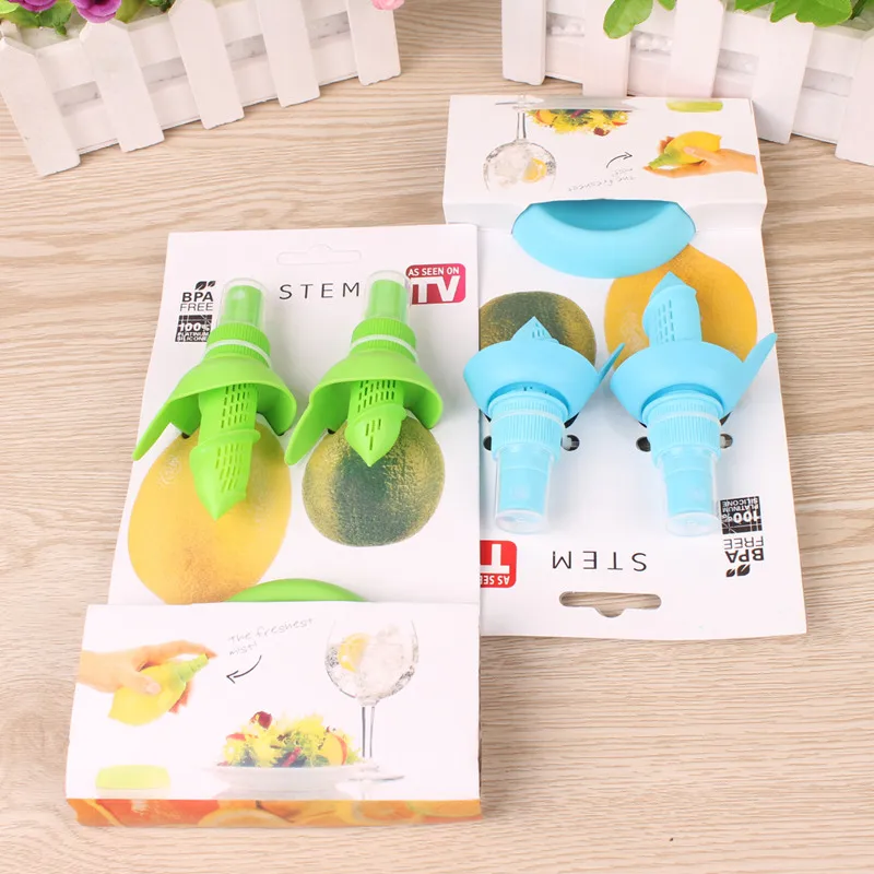 

2019 Best Lemon sprayer Kitchen Cooking Tools Gadgets Lemon Sprayer Fruit Juice Citrus Spray 10-8 cm 2 pcs/set With a tray