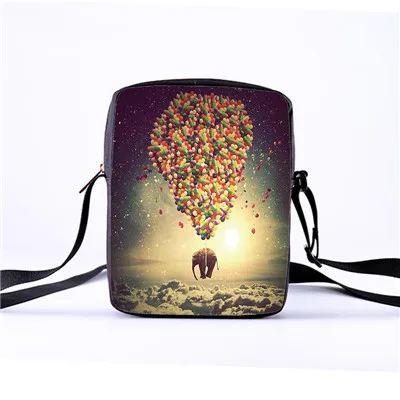 Изготовленная на заказ женская сумка через плечо с разноцветным слоном и животным принтом; женская детская сумка через плечо; сумка для отдыха с изображением слона - Цвет: 12