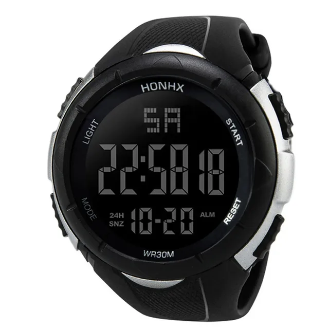 Luxury Sports Watch Men Analog Digital Military Silicone Army Sport LED Waterproof Wrist Watches Men Relogio Masculino For Gifts -