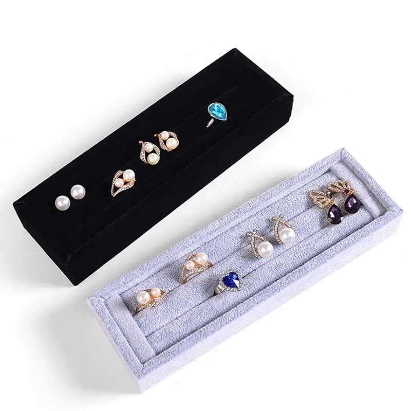 

Mordoa Ring Display Box Jewelry Tray Case Portable Jewelry Ring Carrying Tray Holder Cufflinks Storage Box Organizer