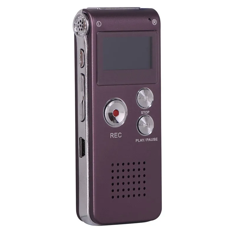 Digital Audio Voice Recorder con Mini USB Voice Activated Altoparlante Multifunzionale MP3 Music Pl