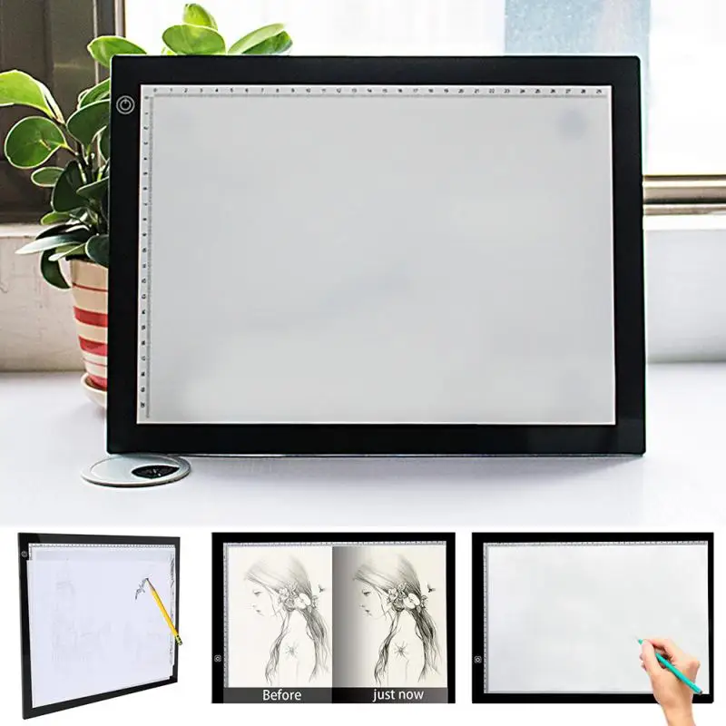 

A3 LED Digital Drawing Tracing Board 3 Levels Or Stepless Adjusted LED Light Box Animation Sketching Drawing Board