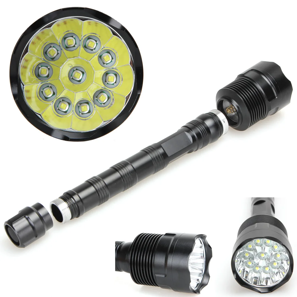 

28000 Lumens Super Bright Camping Light Torch Lamp 11 LEDs 5 Mode  XML T6 Aluminum LED Flashlight