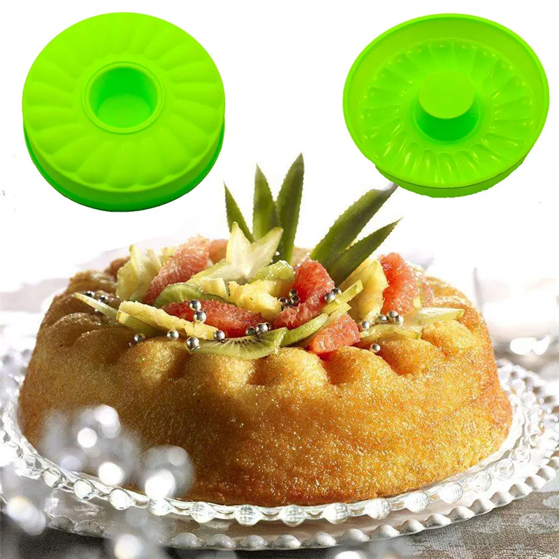 Silicone Savarin Cake Mold Baking Mould Round Cake Baking Pan Diy