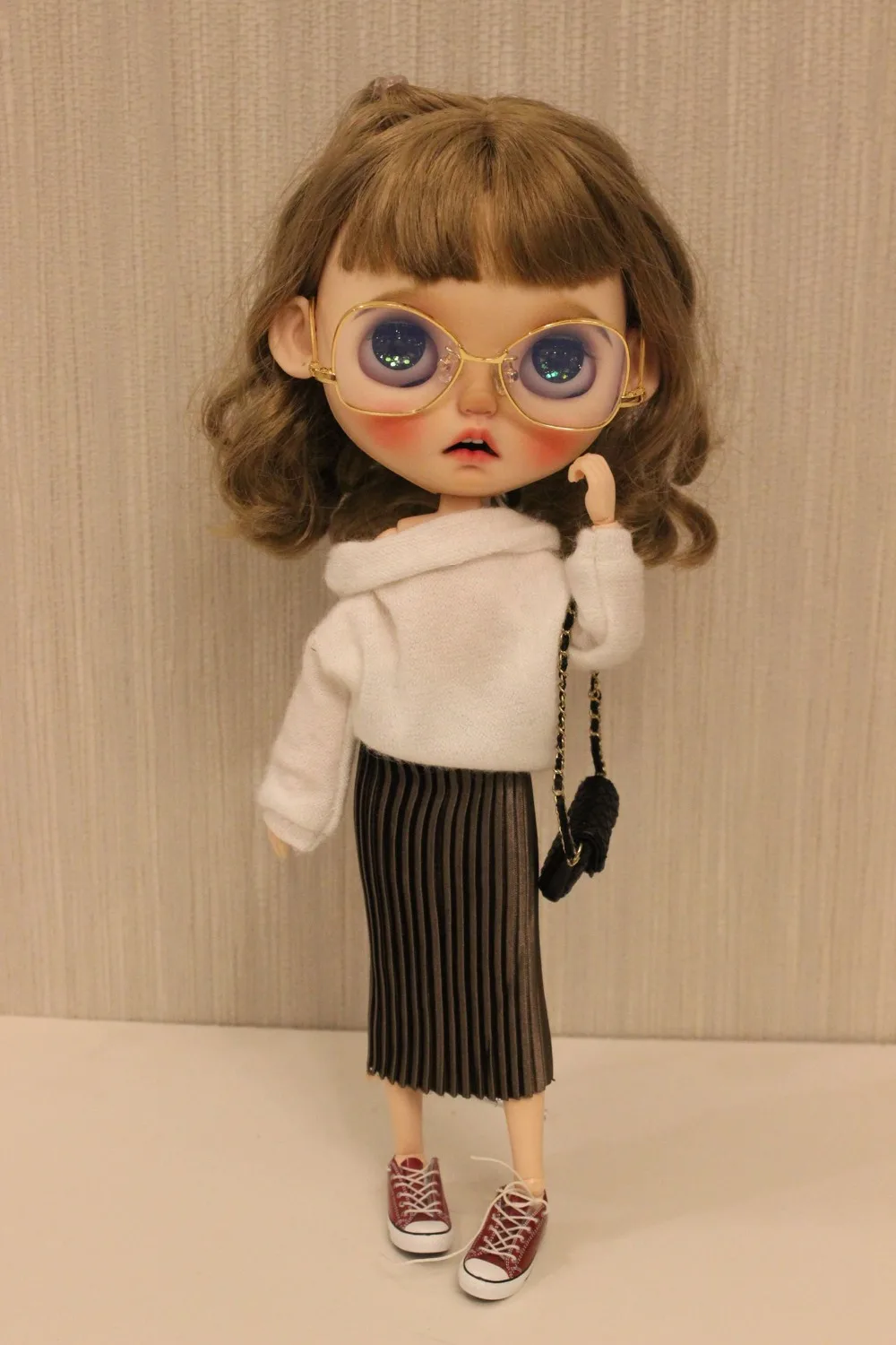 Одежда для кукол Blyth Doll OB24 свитера на одно плечо Azone Momoko JerryBerry Pullip аксессуары