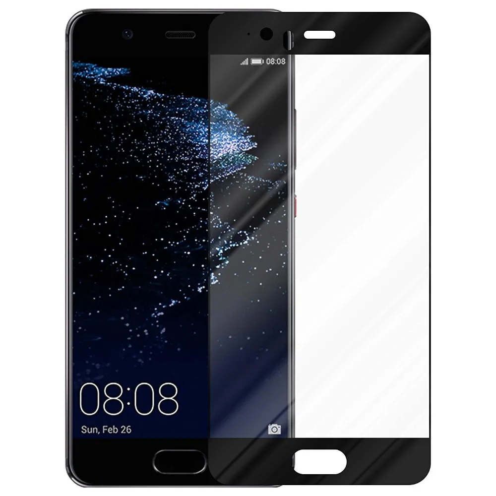 2.5D 9H полная Защита экрана для HuaWei P10 Lite PLUS закаленное стекло изогнутая Защитная