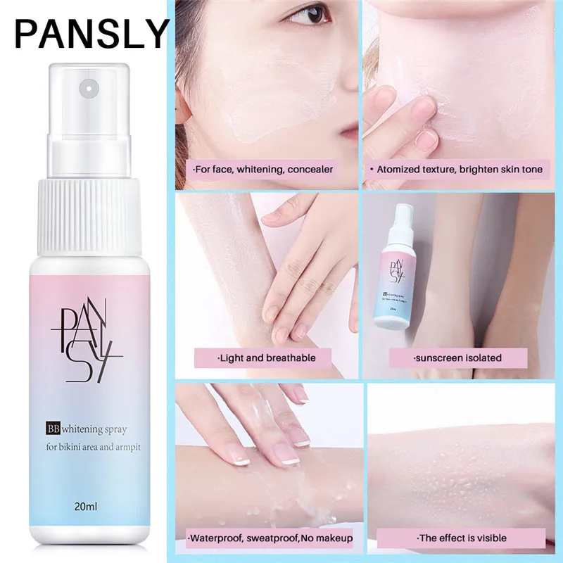 20ML Whitening BB Spray Moisturizing Concealer Cream Body Sunscreen Face Foundation Portable Lazy Beauty Cosmetics Makeup