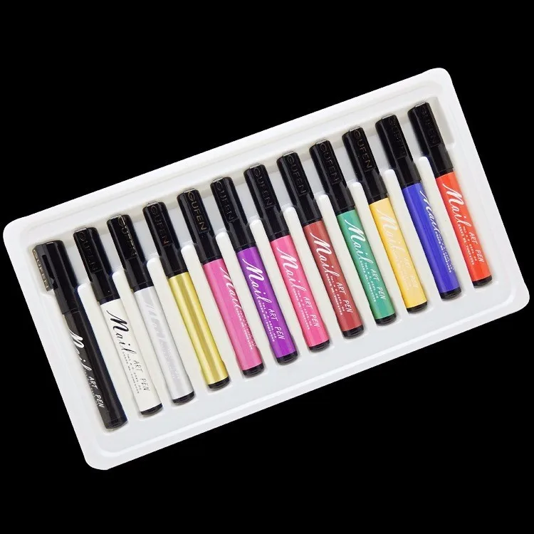 

Nail Art 3D Nail Polish Pen DIY Decoration Design Painting Drawing Pen Manicure Kit Set Tools