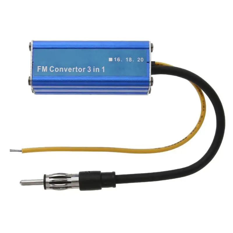 

12V 3 in 1 Car Auto Stereo Antenna FM Radio Band Frequency Converter