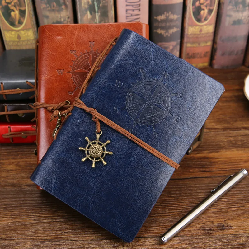 Винтажный пиратский дневник A5 A6 записная книжка с чехлом из искусственной кожи