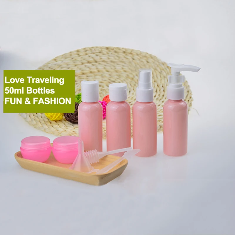 9Pcs/Set Refillable Bottles Travel Silicone Skin Care Lotion Shampoo