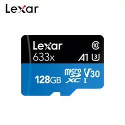 Оригинальный Lexar 128 GB Micro SD Card 64 ГБ и 512 ГБ Памяти высокоскоростная карта до Max 95 м/с Class10 633x32 GB TF флэш-карты
