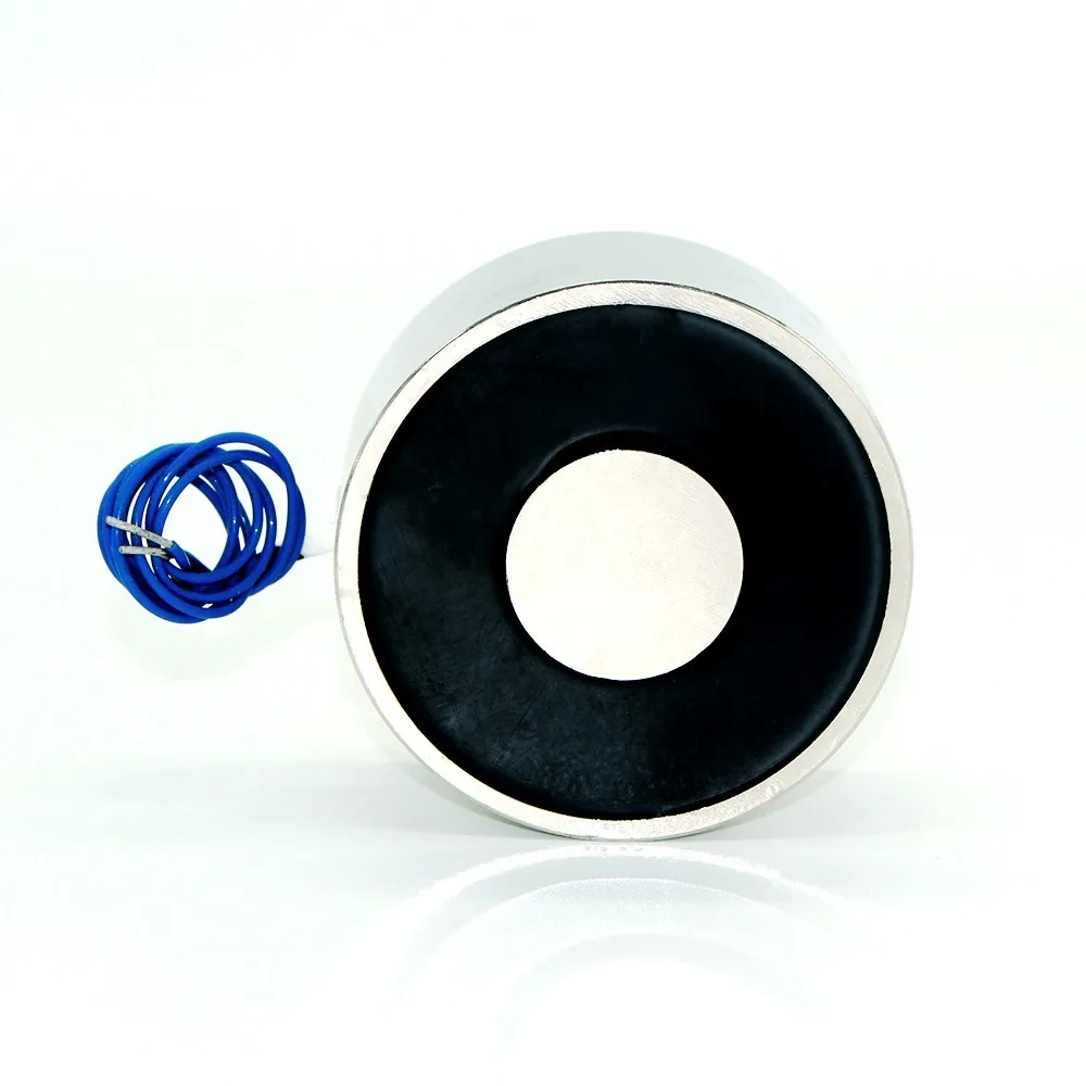 DC 6V/12V/24V 100/40 круглый электромагнит подъема 150KG 1500N. Соленоид сильный присоска