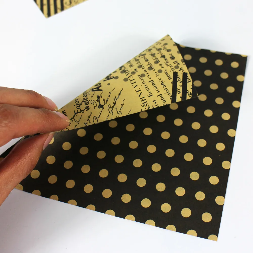 Double Side DIY оригами крафт-бумаги для вечеринки/Свадебные украшения ручной работы старинные картины 15x15 см 60 шт./лот 80gsm