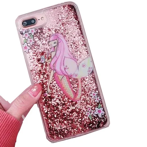

Cute Liquid Case For iphone 6 6S 7 8 Plus X Fashion Back Cover Shell