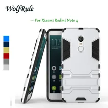Anti-knock Case Xiaomi Redmi Note 4X Cover Plastic +Soft Silicone Phone Stand Case For Xiaomi Redmi Note 4X Case Redmi Note 4X longer белый redmi note 4x