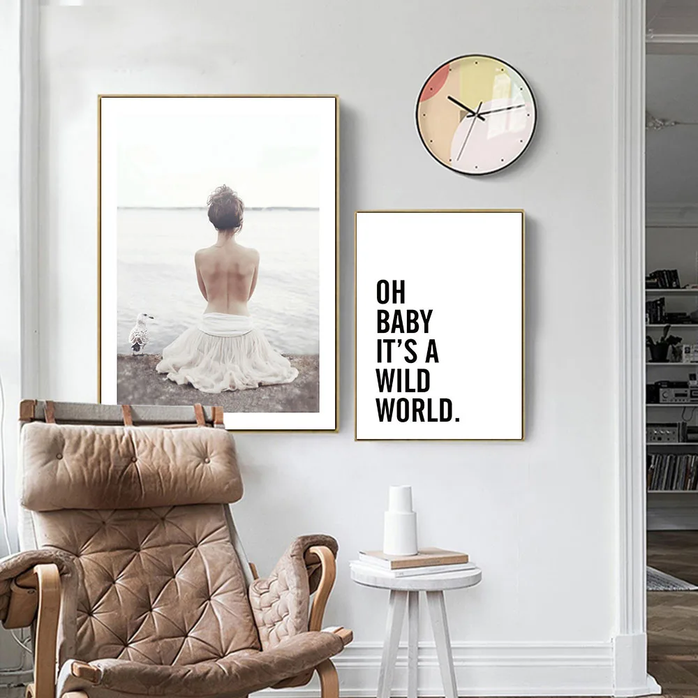 Scandinavian-Tribe-Girl-Feather-Canvas-Poster-and-Print-Wall-Art-Abstract-Painting-Nordic-Decoration-Pictures-Modern (2)