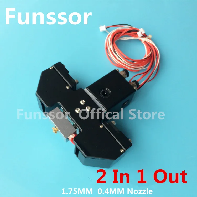 

Funssor All metal 1.75mm Cyclops 2 in 1 out hotend printing head kit for UM2+ Ultimaker 3D printer