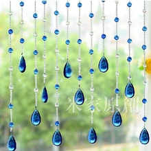 Хрустальные стеклянные бусины пряди двери занавески хрустальные бусины занавески тени занавеска для крыльца Висячие занавески 5 strngs могут быть настроены