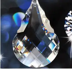 Хрустальная люстра прозрачные каплевидные хрустальные подвески для люстры части бусины, Висячие кристаллы для люстры (50 мм, прозрачные)