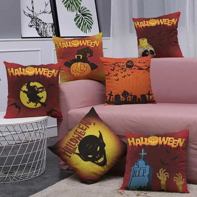 Aliexpress Buy Free Shipping 40cm40cm Cushion Cover Halloween Best Free Decorative Pillow Patterns Aliexpress Buy Free Shipping 40cm40cm Cushion Cover Halloween Best Free Decorative Pillow Patterns