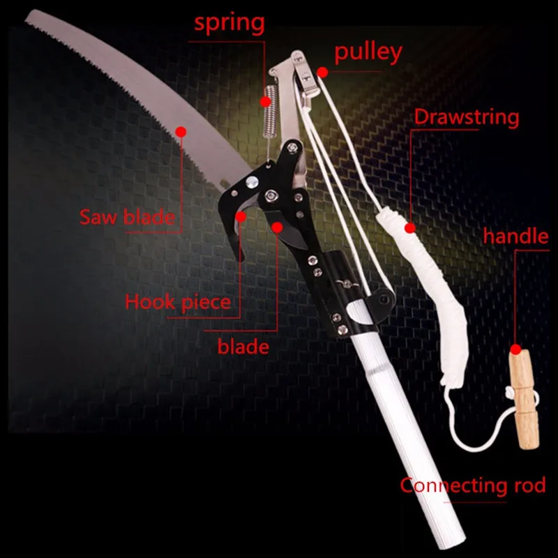 Высокая ветка пила раздвижные ножницы инструмент для обрезки высокая высота ножницы сбор фруктов садовый триммер пила