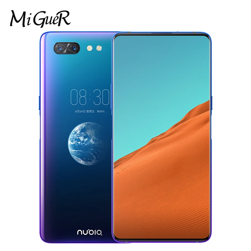 Глобальная версия zte Nubia x 4G LTE смартфон 6,2"+ 5,1" двойной экран Android 8,1 Snapdragon 845 8 Гб ram 128 ГБ rom мобильный телефон